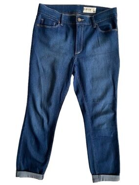 pistola Women’s Slim Straight Dark Blue Denim Jeans Size 30 P8615 Cropped Cuff